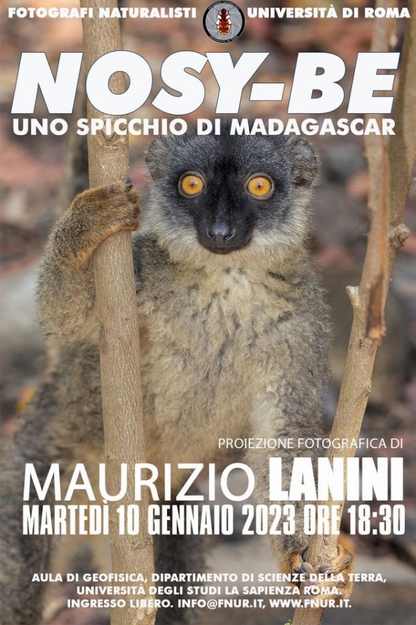 Nosy-Be. Uno spicchio di Madagascar. Martedì 10 gennaio proiezione fotografica di Maurizio Lanini per i Fotografi Naturalisti dell&#039;Università di Roma (FNUR)