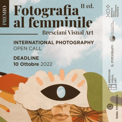 Al via la seconda edizione della call fotografica Premio Fotografia al Femminile Bresciani Visual Art, I am - io sono. Scadenza 10 ottobre